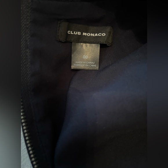 Club Monaco Long Sleeve Belted Pocket Dress - Picture 3 of 5